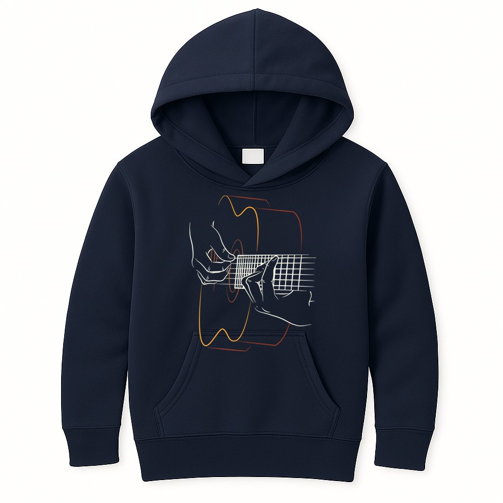 Cool Acoustic Guitar For Men Women Acoustic Guitar Player Kids Hoodie
