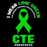 Cte Awareness Gift I Wear Lime Green For Cte Awareness Gift Backpack