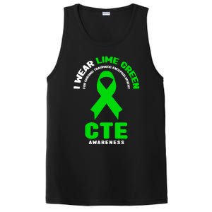 Cte Awareness Gift I Wear Lime Green For Cte Awareness Gift PosiCharge Competitor Tank