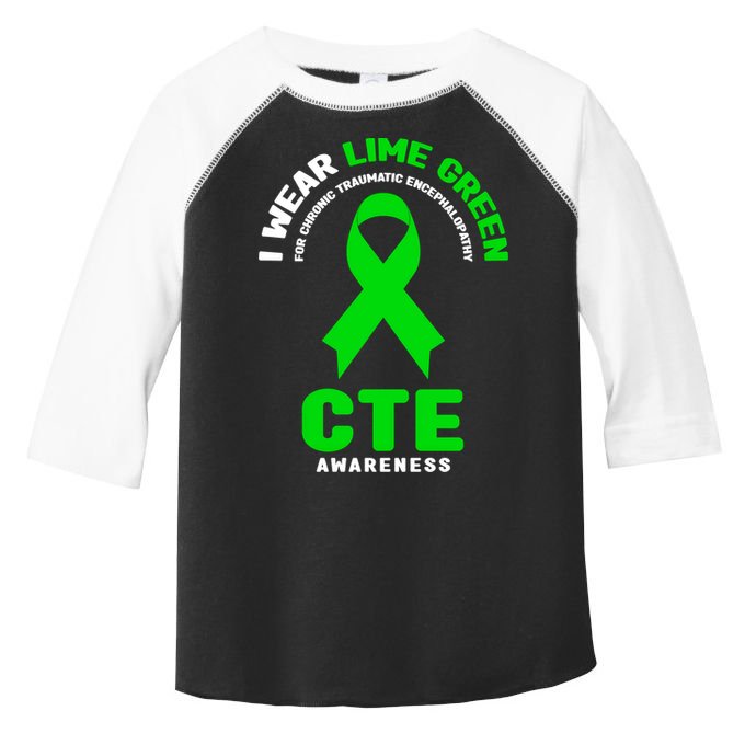 Cte Awareness Gift I Wear Lime Green For Cte Awareness Gift Toddler Fine Jersey T-Shirt