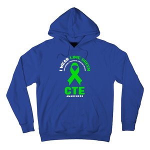 Cte Awareness Gift I Wear Lime Green For Cte Awareness Gift Hoodie