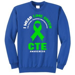 Cte Awareness Gift I Wear Lime Green For Cte Awareness Gift Sweatshirt