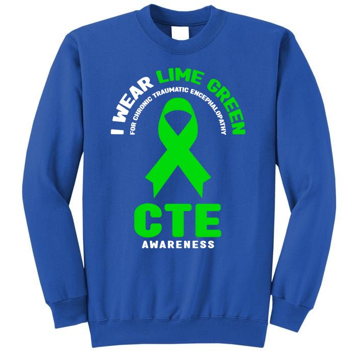 Cte Awareness Gift I Wear Lime Green For Cte Awareness Gift Sweatshirt