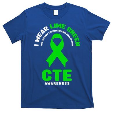 Cte Awareness Gift I Wear Lime Green For Cte Awareness Gift T-Shirt