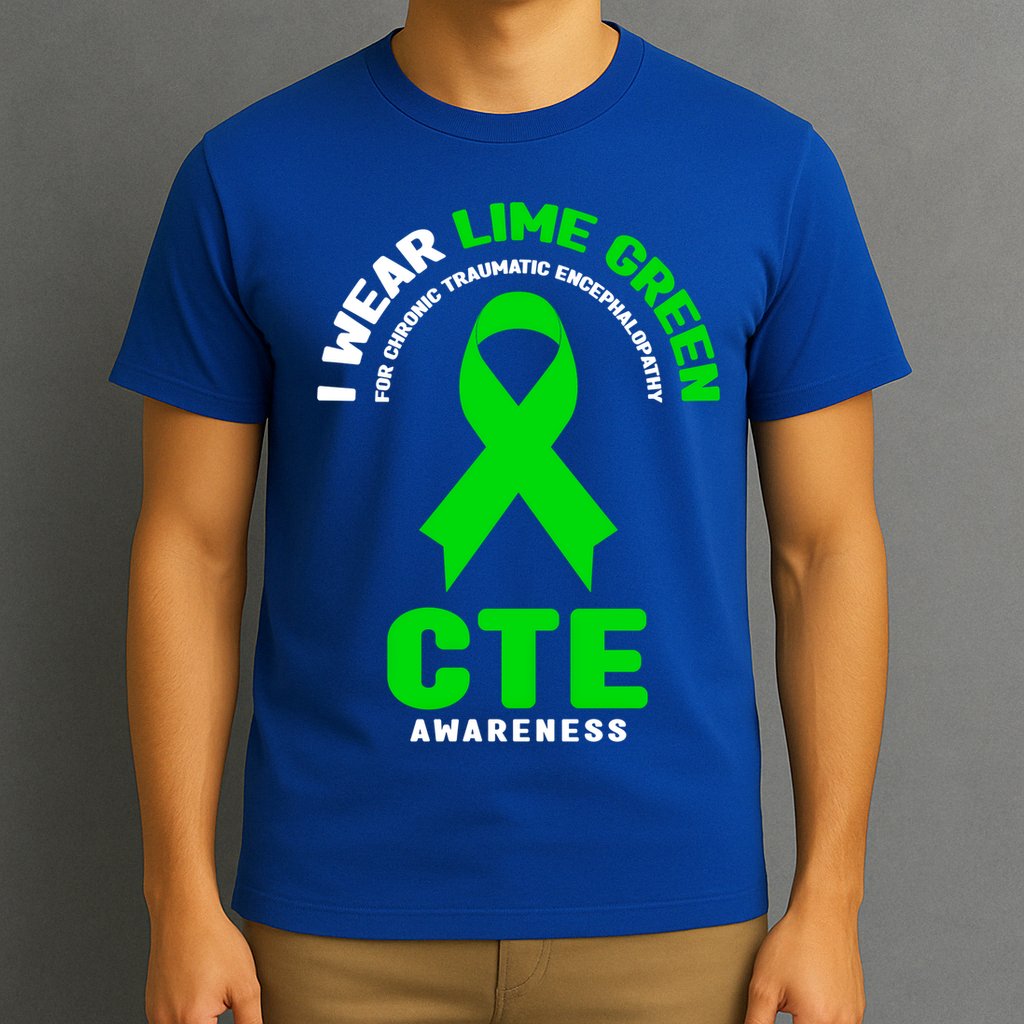 Cte Awareness Gift I Wear Lime Green For Cte Awareness Gift T-Shirt
