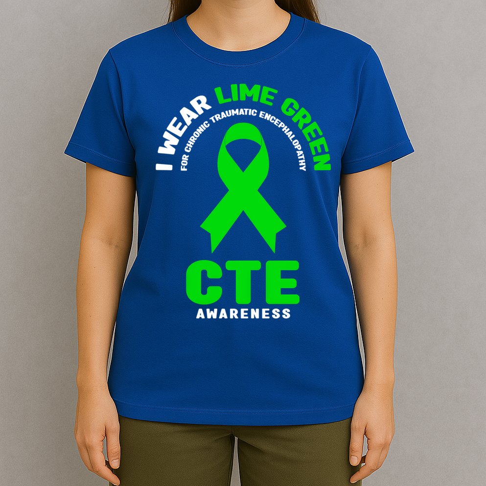 Cte Awareness Gift I Wear Lime Green For Cte Awareness Gift T-Shirt