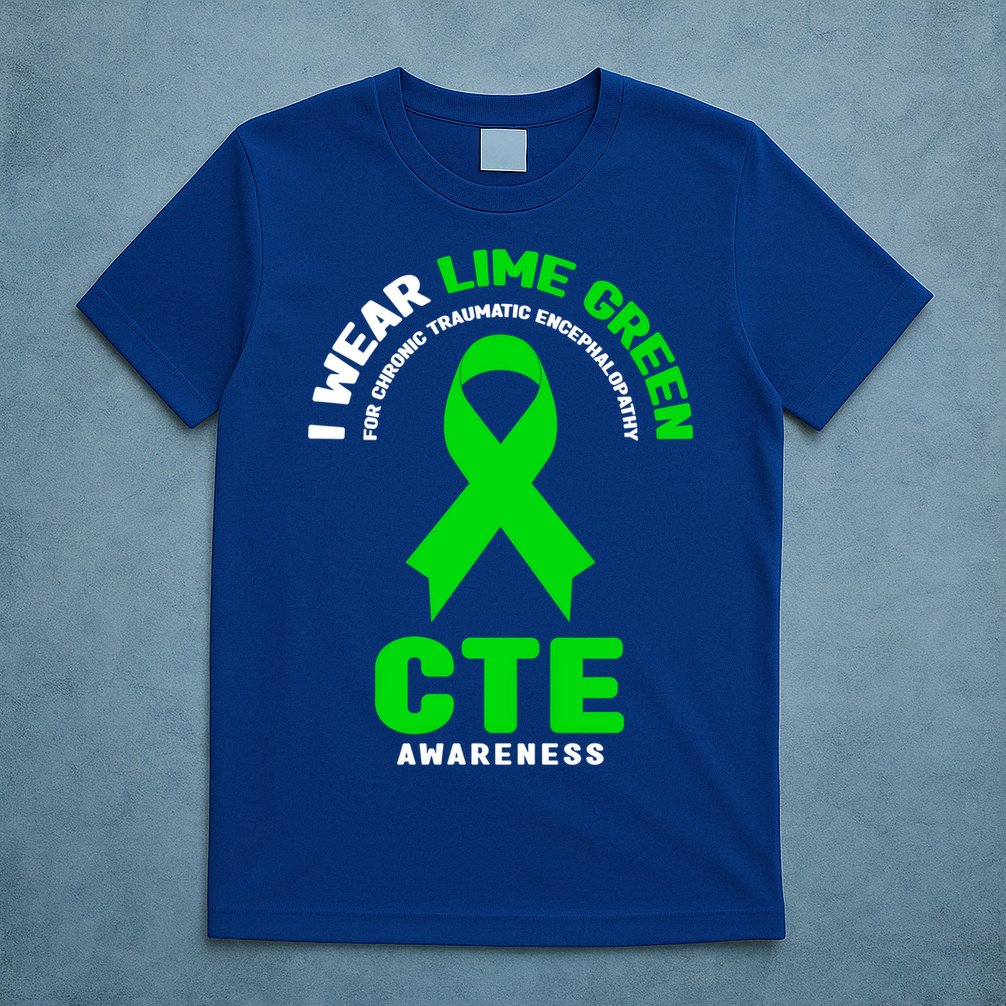 Cte Awareness Gift I Wear Lime Green For Cte Awareness Gift T-Shirt