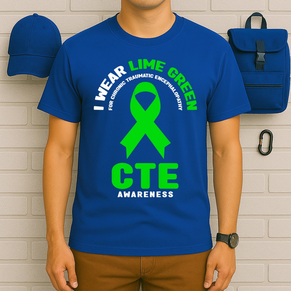Cte Awareness Gift I Wear Lime Green For Cte Awareness Gift T-Shirt