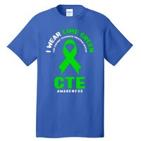 Cte Awareness Gift I Wear Lime Green For Cte Awareness Gift Tall T-Shirt