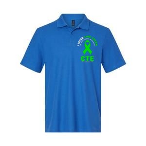 Cte Awareness Gift I Wear Lime Green For Cte Awareness Gift Softstyle Adult Sport Polo