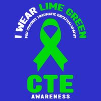 Cte Awareness Gift I Wear Lime Green For Cte Awareness Gift 16 in Basic Backpack
