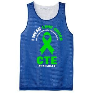 Cte Awareness Gift I Wear Lime Green For Cte Awareness Gift Mesh Reversible Basketball Jersey Tank