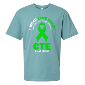 Cte Awareness Gift I Wear Lime Green For Cte Awareness Gift Sueded Cloud Jersey T-Shirt