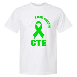 Cte Awareness Gift I Wear Lime Green For Cte Awareness Gift Garment-Dyed Heavyweight T-Shirt