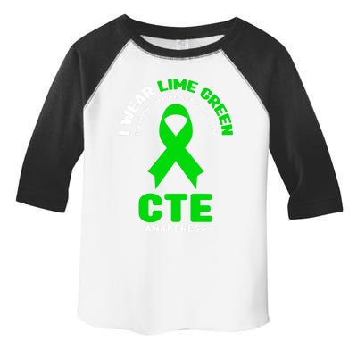 Cte Awareness Gift I Wear Lime Green For Cte Awareness Gift Toddler Fine Jersey T-Shirt