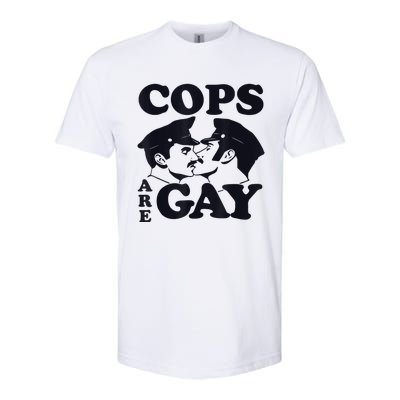 Cops Are Gay LGBT Funny Apparel Softstyle CVC T-Shirt