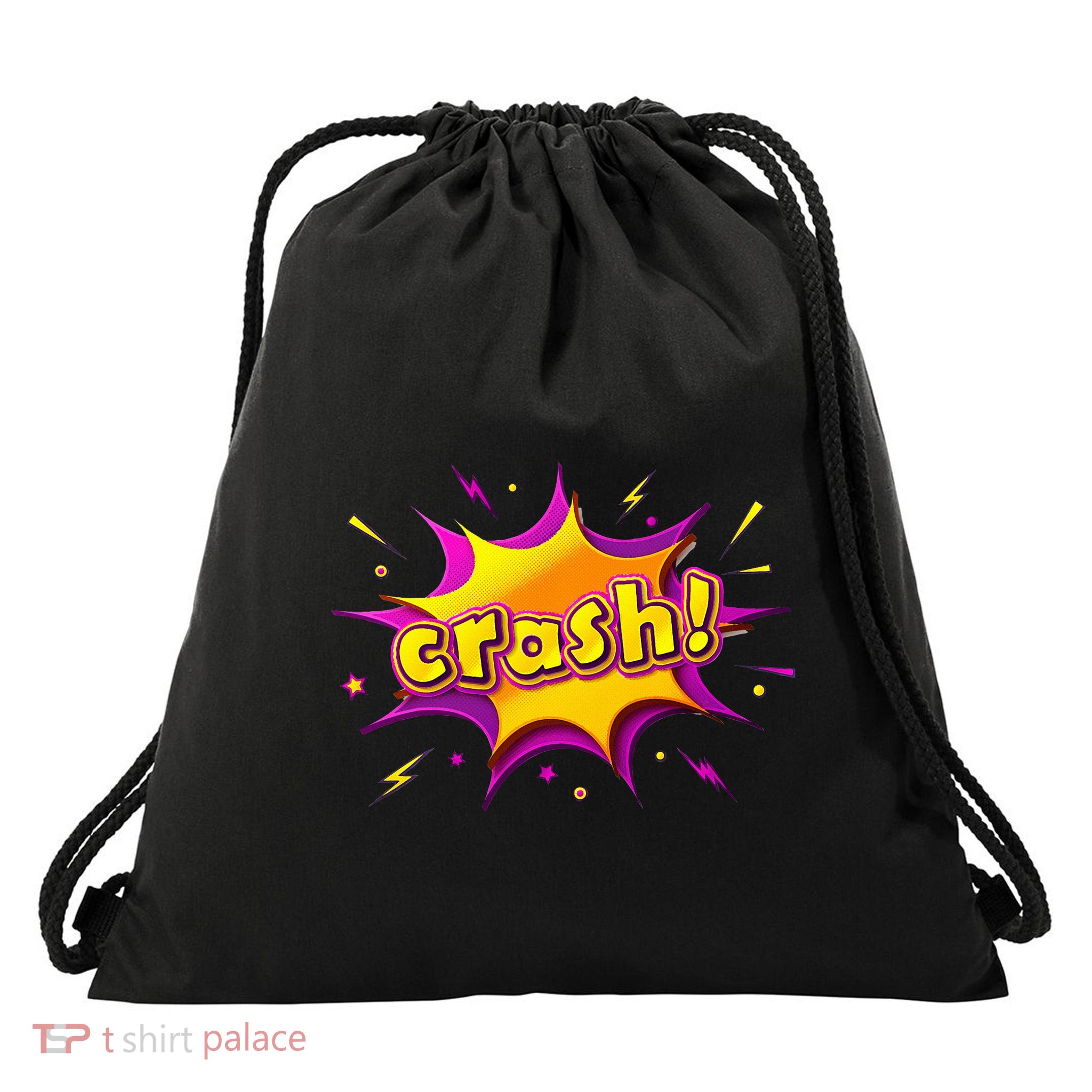 Crash ! Amazing Graphic Drawstring Bag