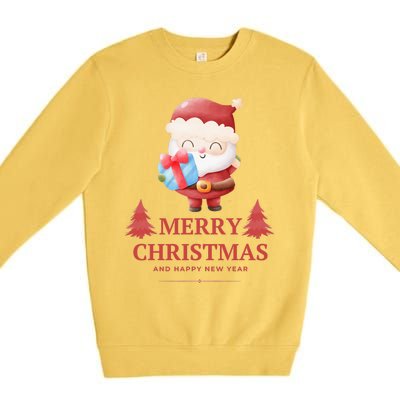 Christmas And Happy New Year Premium Crewneck Sweatshirt