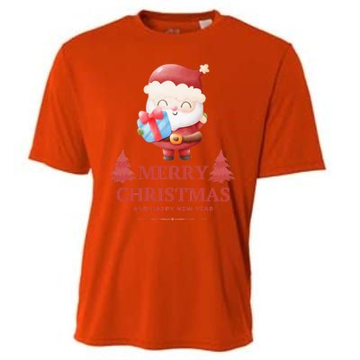 Christmas And Happy New Year Cooling Performance Crew T-Shirt