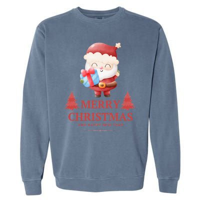 Christmas And Happy New Year Garment-Dyed Sweatshirt