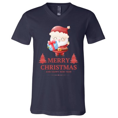 Christmas And Happy New Year V-Neck T-Shirt