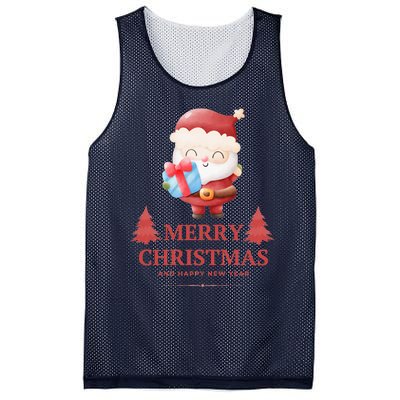 Christmas And Happy New Year Mesh Reversible Basketball Jersey Tank