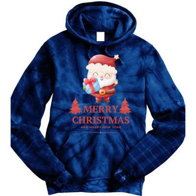 Christmas And Happy New Year Tie Dye Hoodie