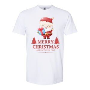 Christmas And Happy New Year Softstyle CVC T-Shirt