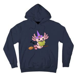 Cute Axolotl Halloween Axolotl Witch Casting Spells Tall Hoodie