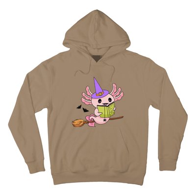 Cute Axolotl Halloween Axolotl Witch Casting Spells Hoodie