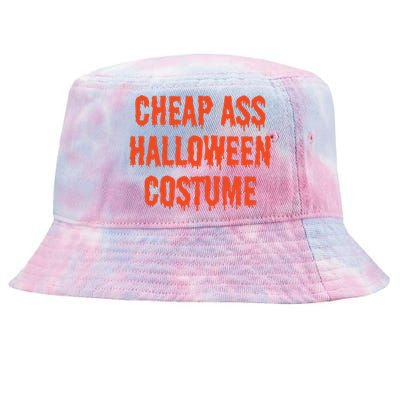 Cheap Ass Halloween Costume Funny Halloween Tie-Dyed Bucket Hat