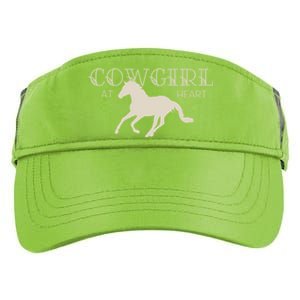 Cow At Heart With Horse Design Meaningful Gift Adult Drive Performance Visor