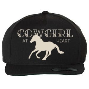 Cow At Heart With Horse Design Meaningful Gift Wool Snapback Cap