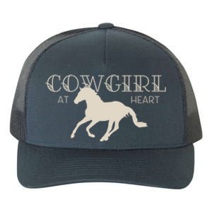 Cow At Heart With Horse Design Meaningful Gift Yupoong Adult 5-Panel Trucker Hat