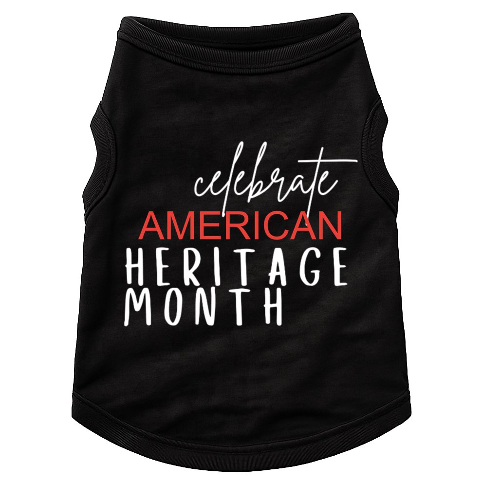 Celebrate American Heritage Month India Diversity Gift Doggie Tank