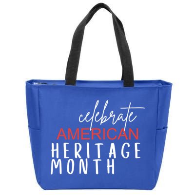 Celebrate American Heritage Month India Diversity Gift Zip Tote Bag