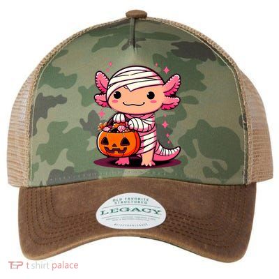 Cute Axolotl Halloween Costume Legacy Tie Dye Trucker Hat