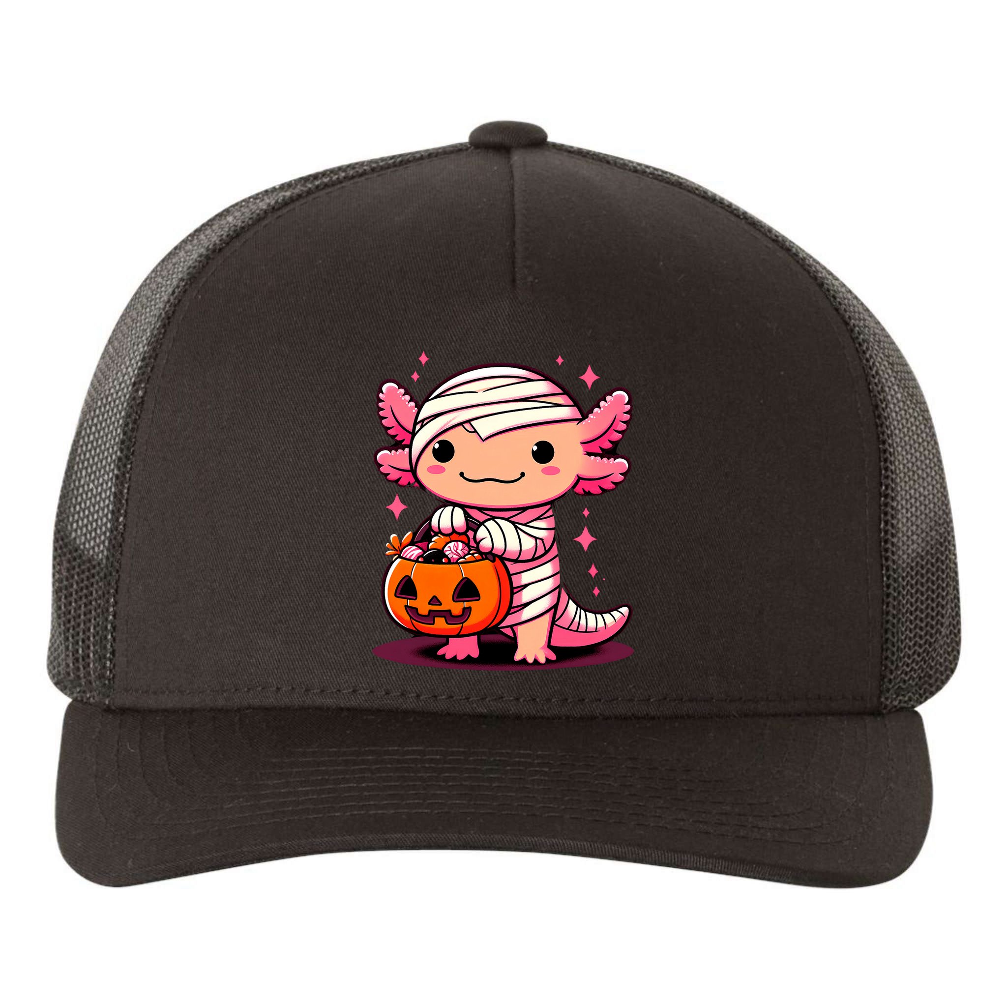 Cute Axolotl Halloween Costume Yupoong Adult 5-Panel Trucker Hat