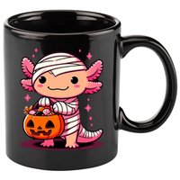Cute Axolotl Halloween Costume 11oz C Handle Ceramic Mug