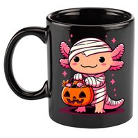 Cute Axolotl Halloween Costume 11oz C Handle Ceramic Mug