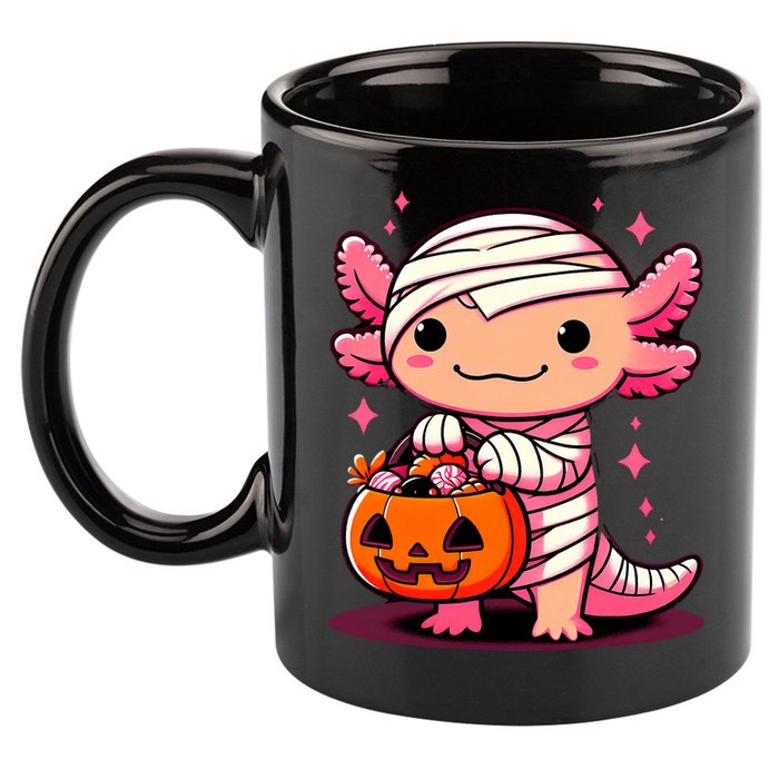Cute Axolotl Halloween Costume 11oz C Handle Ceramic Mug
