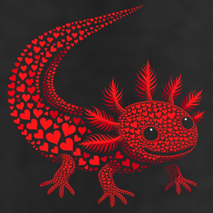 Cute Axolotl Heart   Valentine Axolotl  Adult Drive Performance Visor