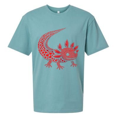 Cute Axolotl Heart   Valentine Axolotl  Sueded Cloud Jersey T-Shirt