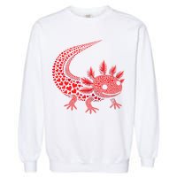 Cute Axolotl Heart   Valentine Axolotl  Garment-Dyed Sweatshirt