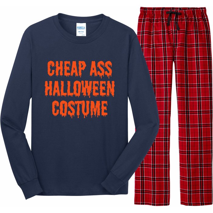 Cheap Ass Halloween Costume Funny Halloween Long Sleeve Pajama Set