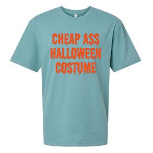 Cheap Ass Halloween Costume Funny Halloween Sueded Cloud Jersey T-Shirt