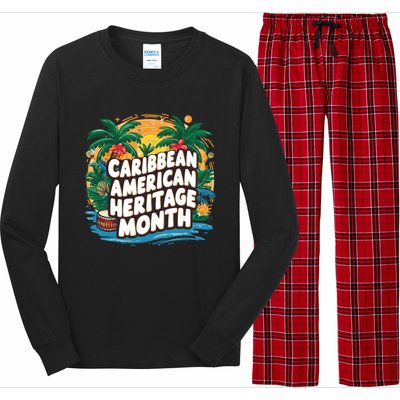 Caribbean American Heritage Month Gift Long Sleeve Pajama Set