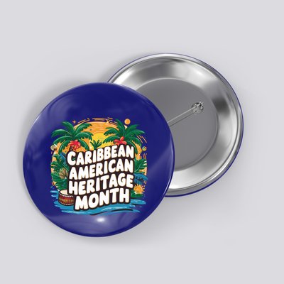Caribbean American Heritage Month Gift Button