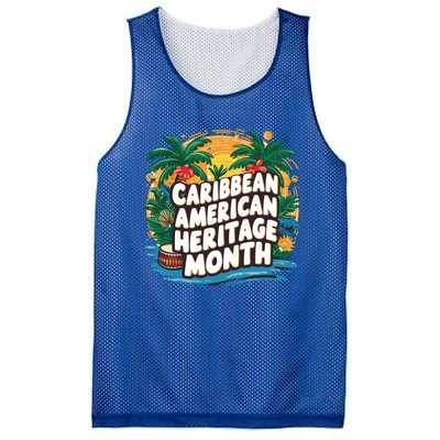 Caribbean American Heritage Month Gift Mesh Reversible Basketball Jersey Tank