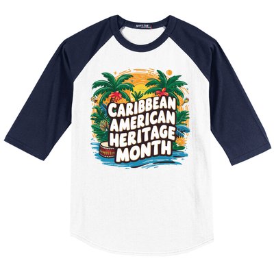 Caribbean American Heritage Month Gift Baseball Sleeve Shirt